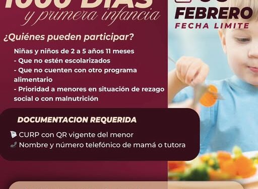 Programa de Atención Alimentaria en los primeros 1000 días en Atotonilco del Tula