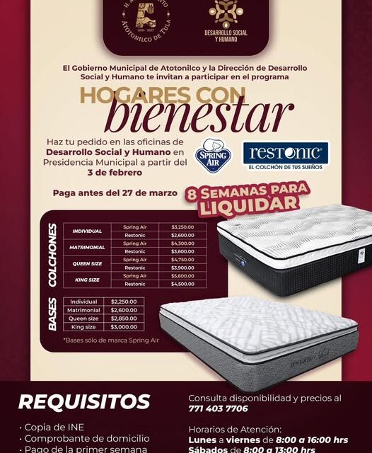 Inicia programa «Hogares con Bienestar» en Atotonilco de Tula