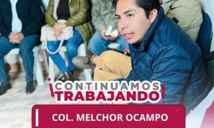 Realizan mesa de trabajo con autoridades auxiliares de la localidad de Melchor Ocampo en Tepeji