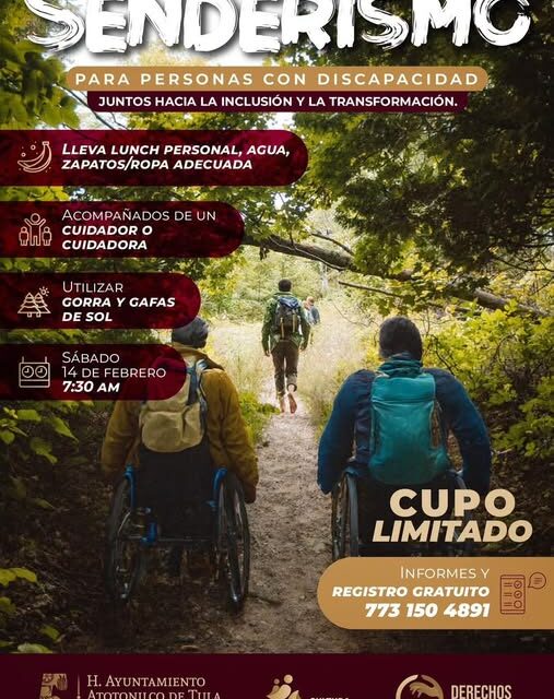 Atotonilco de Tula organiza una jornada de «Senderismo Inclusivo»