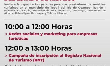 Atención prestadoras y prestadores de servicios turísticos de Tepeji del Río