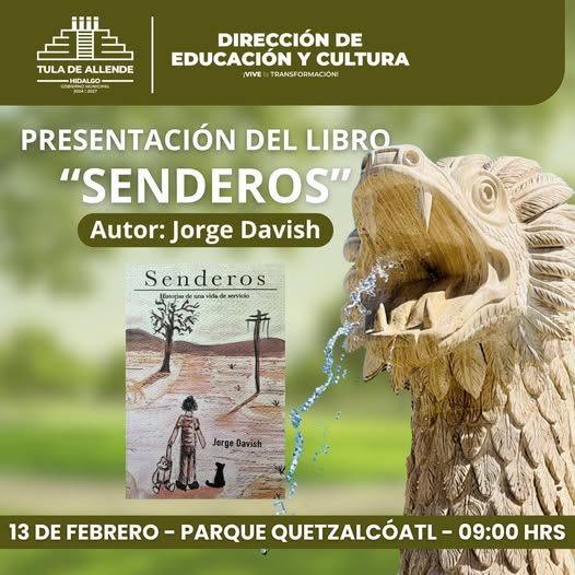 El gobierno municipal de Tula de Allende te espera en la presentación del libro “Senderos”