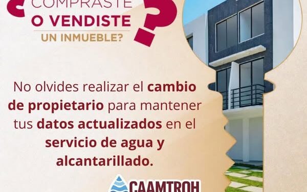 ¿Compraste o vendiste un inmueble?