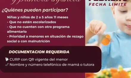 Lunes 16 de febrero, último día para inscribirse al Programa de Atención Alimentaria en los primeros 1000 Días en Atotonilco de Tula