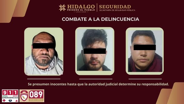 Tres detenidos durante operativos en Tepeji del Río y Tulancingo