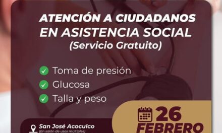 Módulo de Asistencia Social llega a San José Acoculco