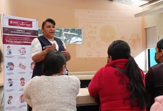 Imparten pláticas en el marco del Día Mundial del Cáncer Infantil en Centros Educativos de Tepeji