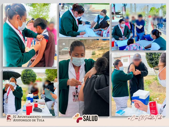 Continúan Jornadas de Vacunación en Atotonilco de Tula