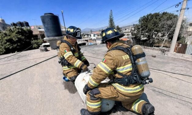 La Unidad de Protección Civil y Bomberos Tula, atiende reporte de fuga de gas