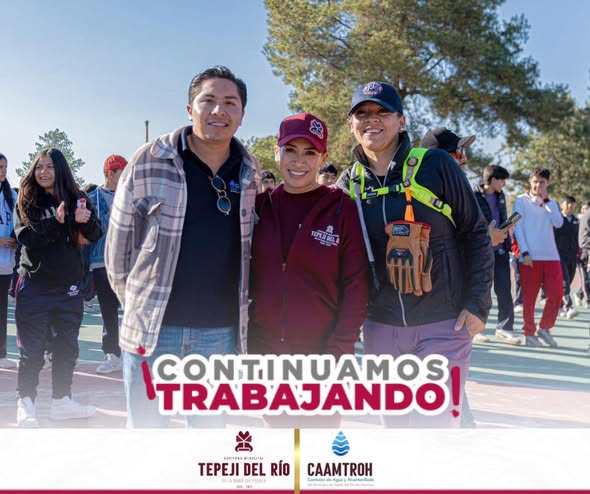 Personal de la Comisión de Agua de Tepeji participó en la Jornada Nacional de Tequios