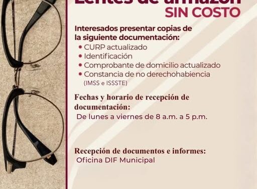 Continúa Programa de Lentes de Armazón en Tepeji del Río