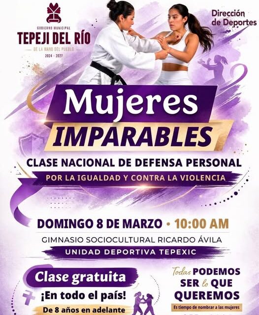 Tepeji se une a la clase nacional por la igualdad y la violencia «Mujeres Imparables»