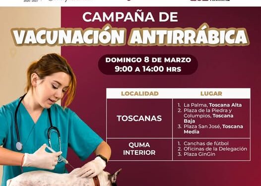 Inicia Campaña de Vacunación Antirrábica en Atotonilco de Tula