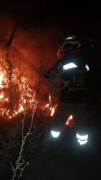 Bomberos Tula atienden reporte de incendio en El Llano