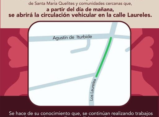 Reabrirán a la circulación calle en Tepeji del Río