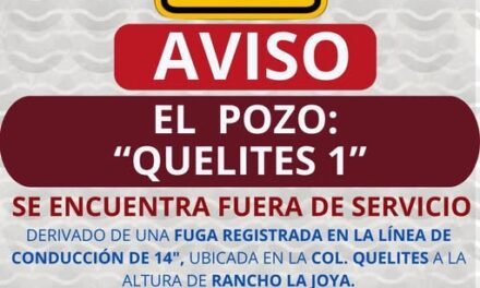 Personal de la Comisión de Agua Tepeji atienden fuga en la linea de conducción del Pozo Quelites