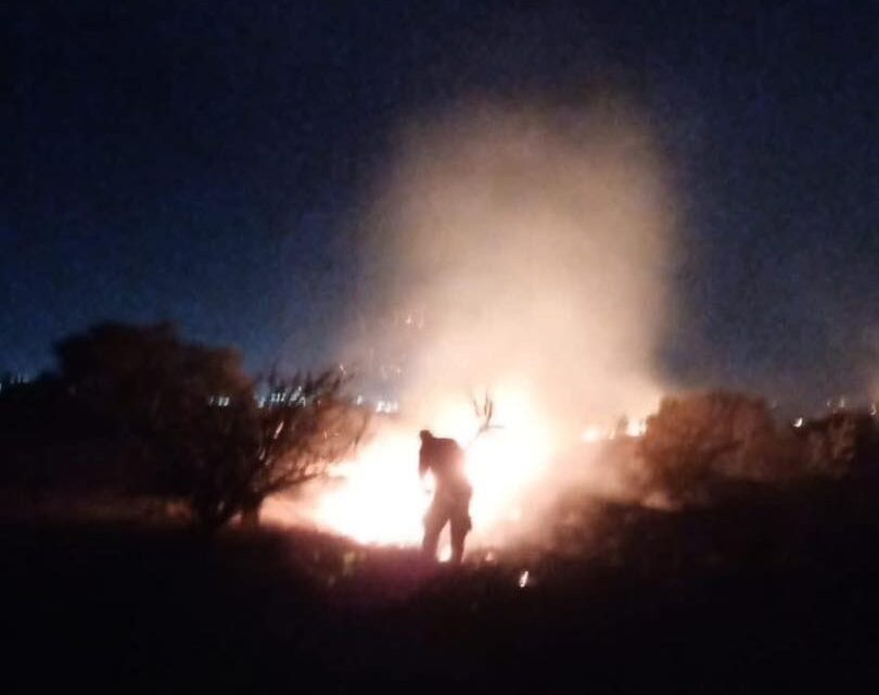 Bomberos Tula trabajan en combatir incendio en la localidad de Santa María Ilucán