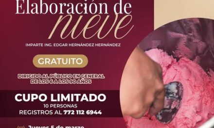 Ya hay nuevas fechas para el taller gratuito de elaboración de nieve en Atotonilco de Tula