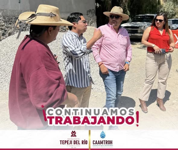 Titular de la Comisión de Agua de Tepeji realiza un recorrido de supervisión por la localidad de La Romera