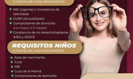 Abren convocatoria para el porgrama de lentes gratuitos en Atotonilco de Tula