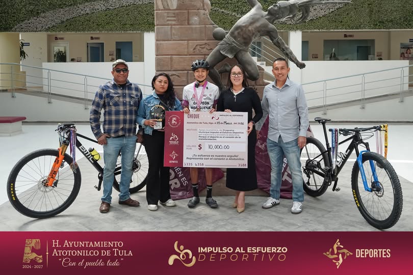 Atotonilquense representará al municipio en competencia nacional de ciclismo de montaña