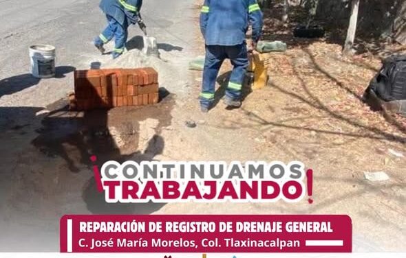 CAAMTROH continúa realizando mantenimiento en la infraestructura de drenaje del municipio