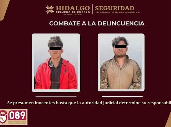 Seguimiento del C5i deriva en aseguramiento de dos personas en Tezontepec de Aldama