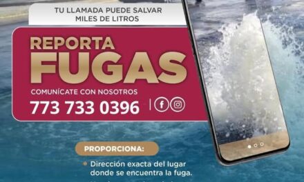 Tu apoyo es importante para evitar el desperdicio de agua potable