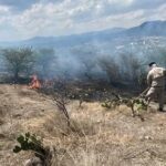 Bomberos atienden reporte de incendio en Tepeji del Río