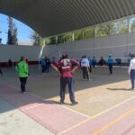 Adultos mayores de Atotonilco de Tula participan en encuentro amistoso de cachibol