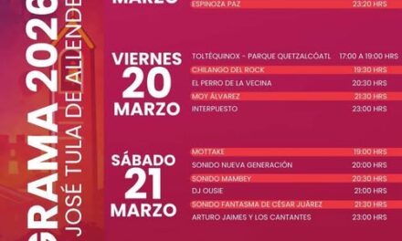 Conoce el programa oficial de la Feria de San José Tula 2026