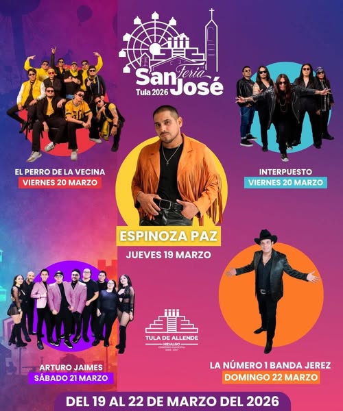 Ven y diviértete en la Feria San José Tula 2026