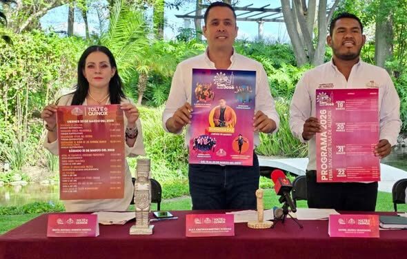 Gobierno municipal de Tula presenta cartel oficial de la Feria San José Tula 2026 y programa del Toltéquinox