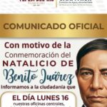 CAAMTROH  suspenderá labores por día festivo