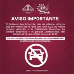 El gobierno de Tula de Allende emite el siguiente comunicado: