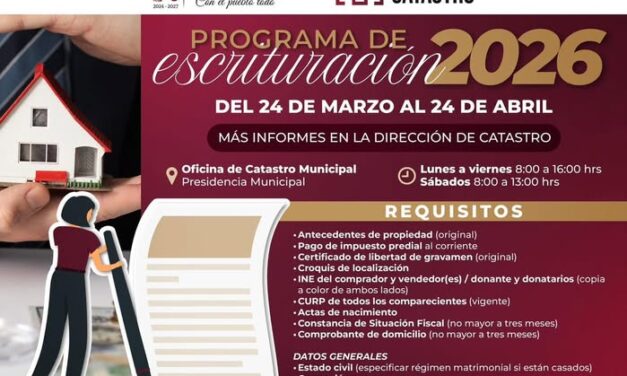 Lanzan programa de Escrituración en Atotonilco de Tula
