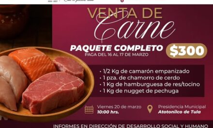 Aún puedes adquirir paquetes de carne a bajo costo en Atotonilco de Tula