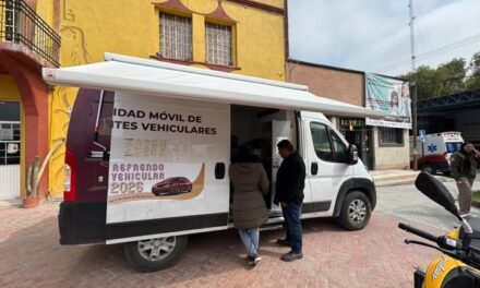 La unidad móvil de trámites vehiculares ya se encuentra instalada en Atotonilco de Tula