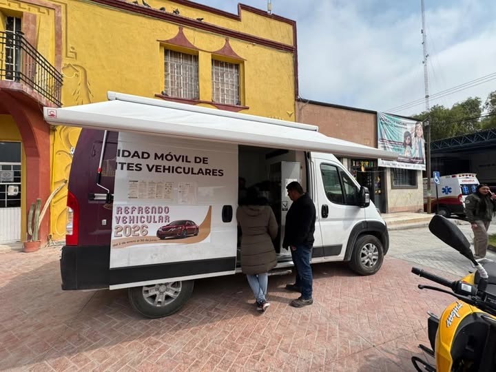La unidad móvil de trámites vehiculares ya se encuentra instalada en Atotonilco de Tula