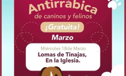 Habrá campaña de vacunación antirrábica en Lomas de Tinajas