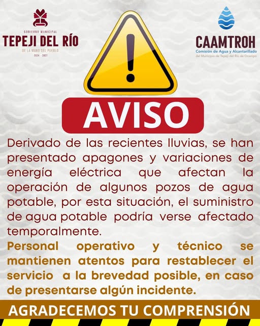 Comisión de Agua de Tepeji trabaja de manera continua para asegurar la dotación de agua en el municipio