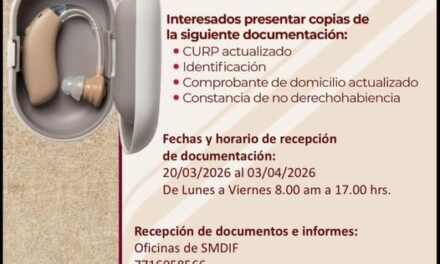 Aún estás a tiempo de inscribirte al Programa de Apoyos de Auxiliares Auditivos sin costo en Tepeji