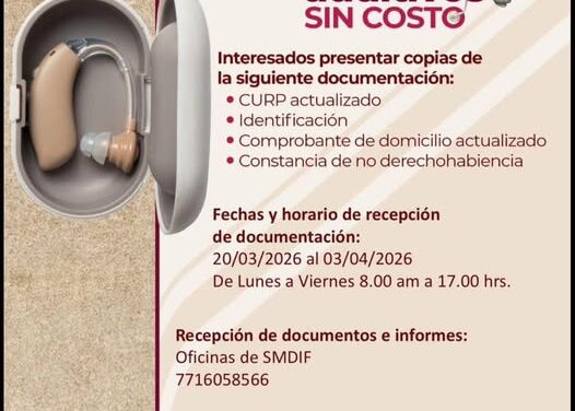 Inicia Programa de Apoyos de Auxiliares Auditivos sin costo en Tepeji del Río