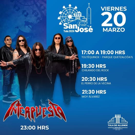 El rock está más vivo que nunca y lo vas a encontrar en la Feria San José Tula 2026