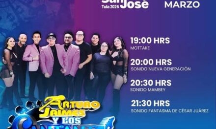 No te pierdas la presentación de ARTURO JAIMES Y LOS CANTANTES hoy, en la Feria San José Tula 2026