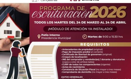 Inicia Programa de Escrituración 2026 en Atotonilco de Tula