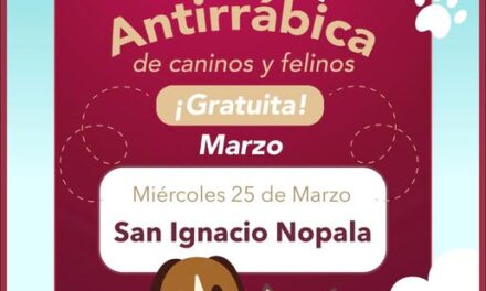 Continúa la campaña de vacunación antirrábica en comunidades de Tepeji del Río