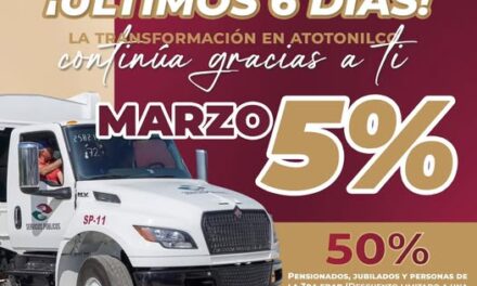 Aún puedes obtener un 5% de descuento en el pago del impuesto predial en Atotonilco de Tula