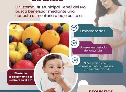 DIF Tepeji invita a registrarse al Programa de 1000 Días