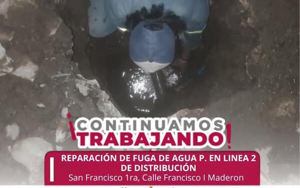 CAAMTROH atiende de manera oportuna reportes de fuga de agua